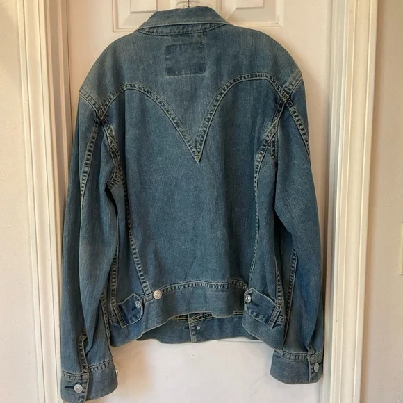 Levis Type 1 Denim Men’s Jacket Size XL, Great condition, Western Yoke & Details - Picture 8 of 16